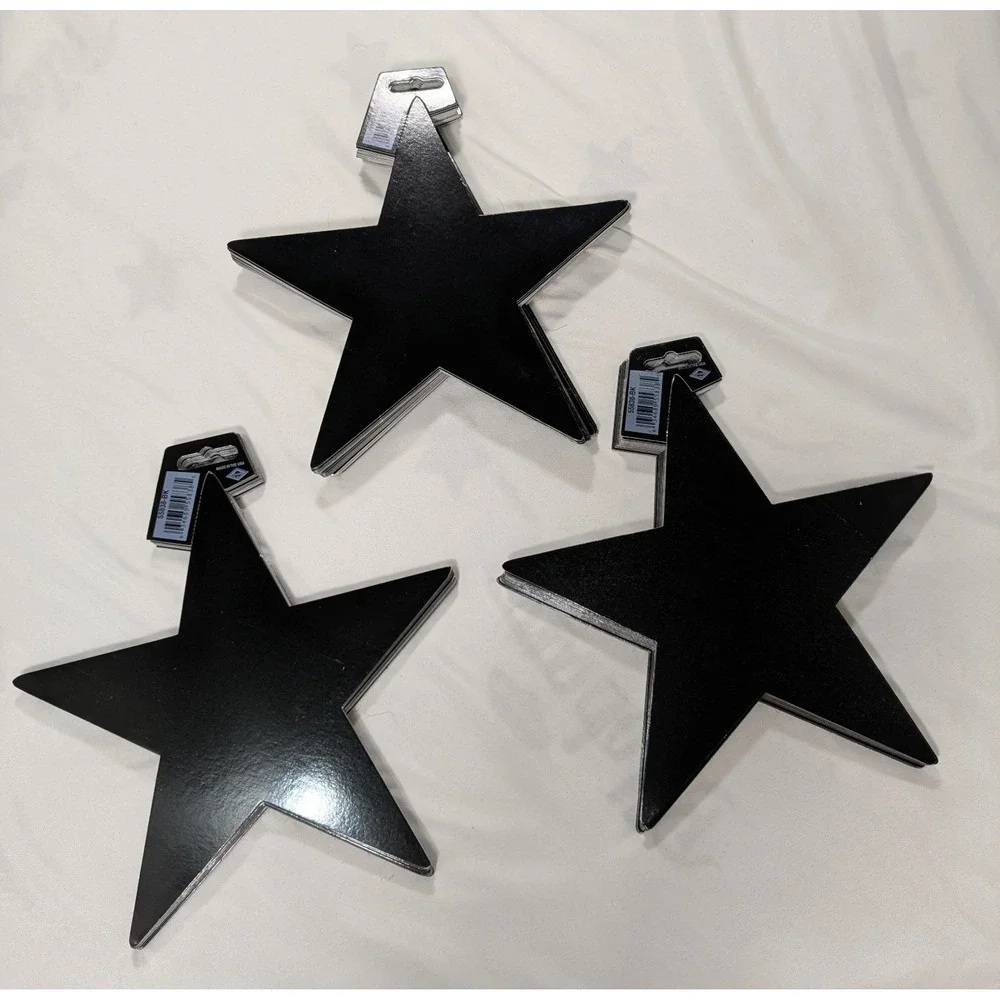 Black‎ Stars For Party Decor - About 72